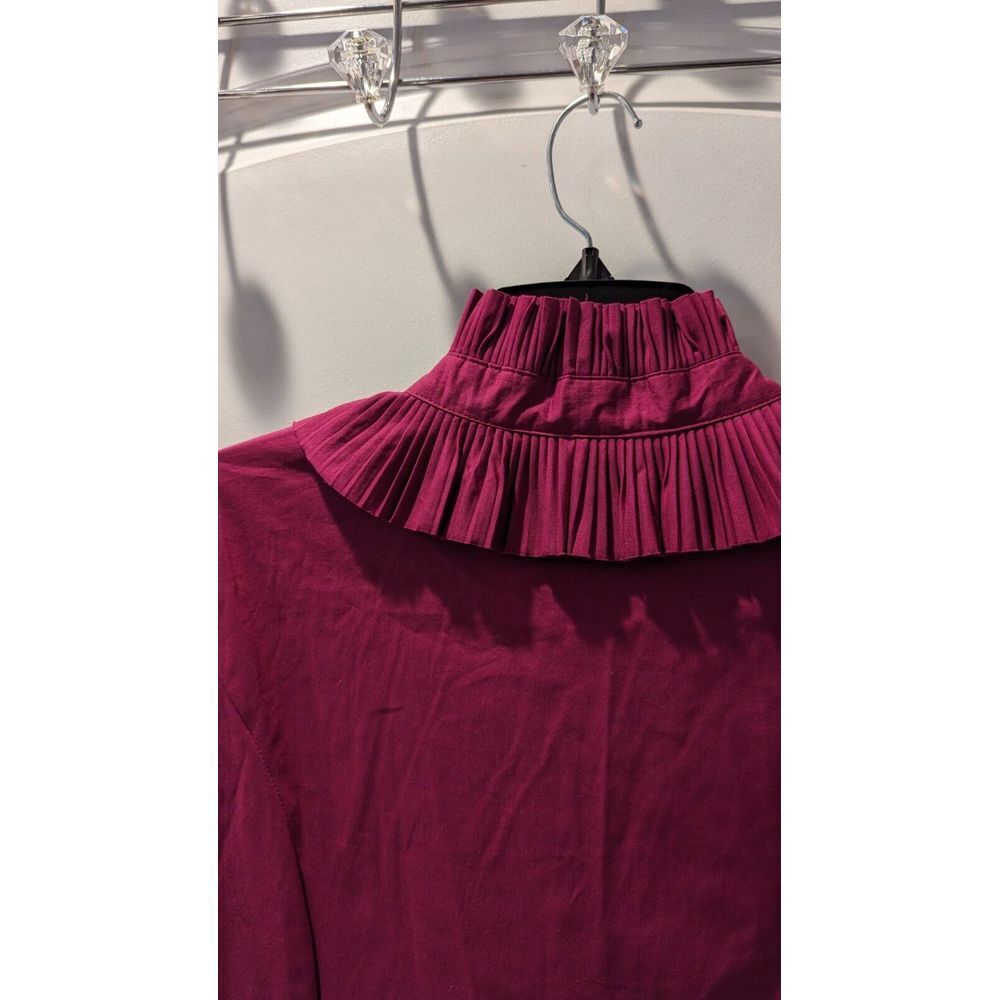 Renuar Berry Ruffle Trim Blouse Women's Size 6 - Picture 5 of 7
